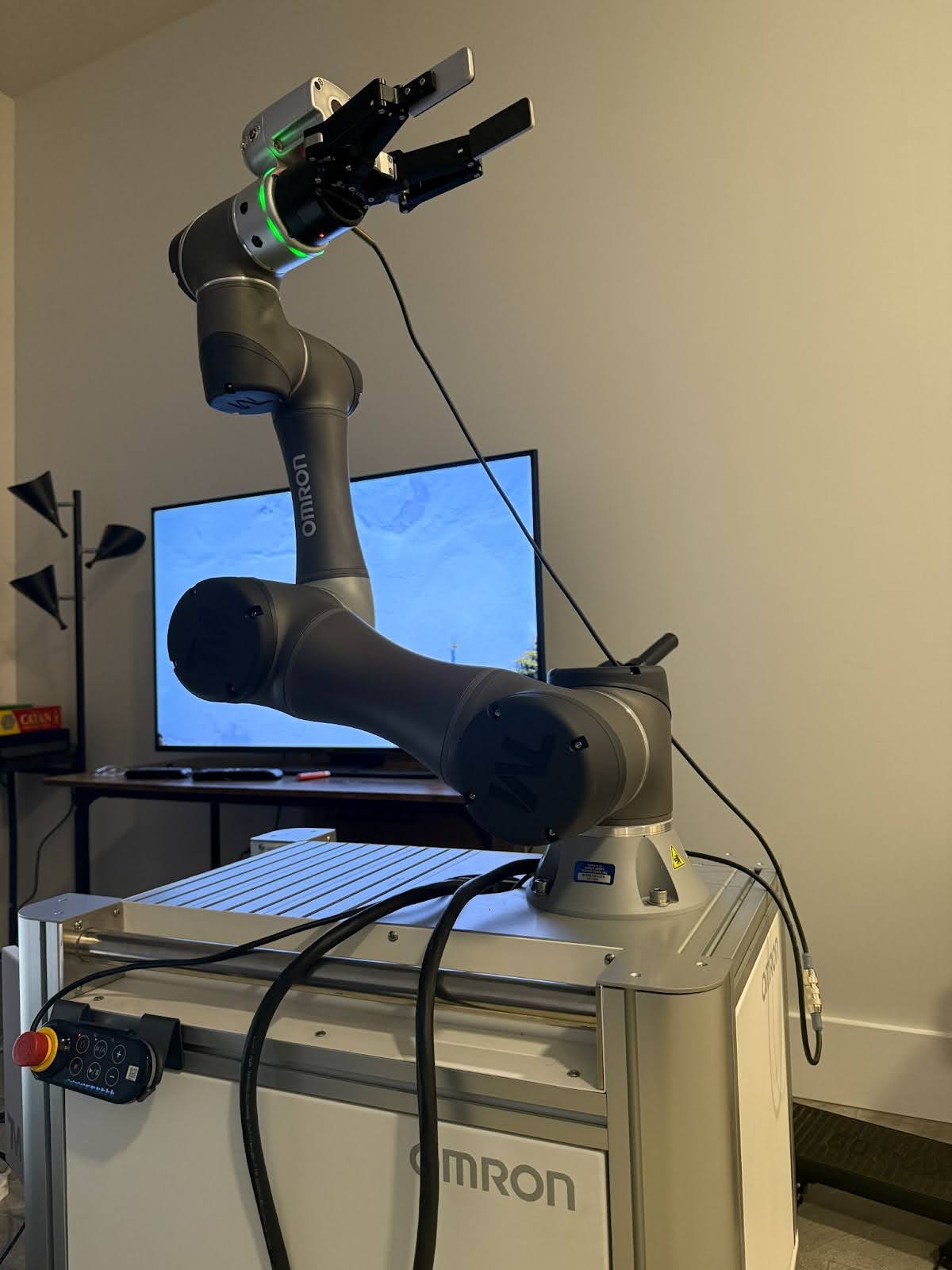 Arm reaching into fridge